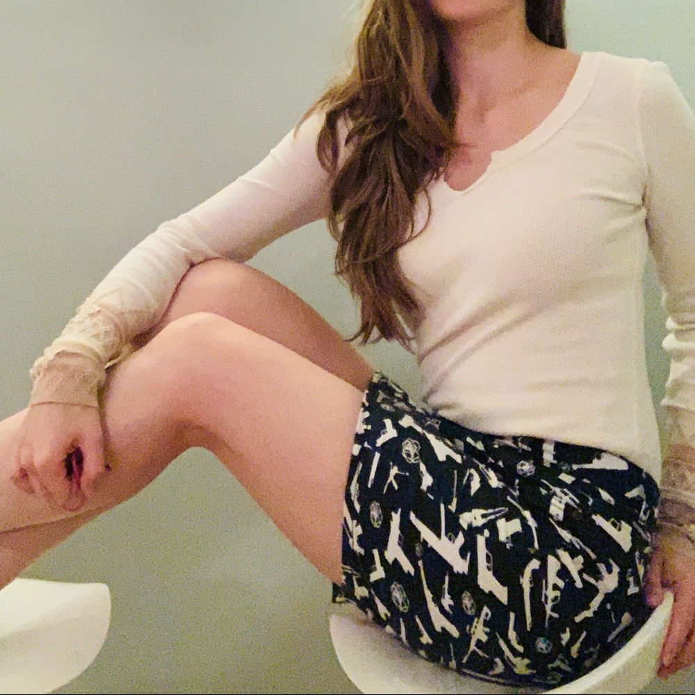 LeeCooper Guns and Roses Skirt